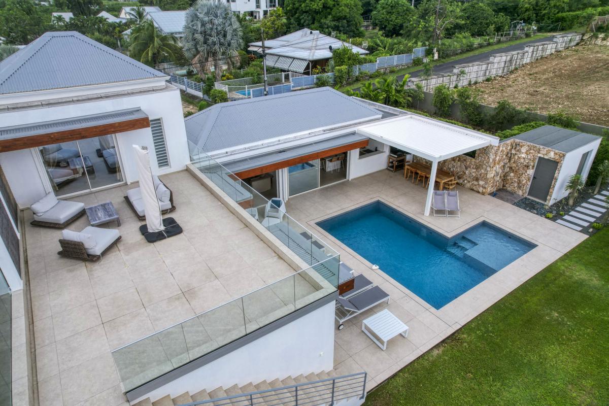 45.Location Villa piscine vue mer St François Guadeloupe_Ensemble